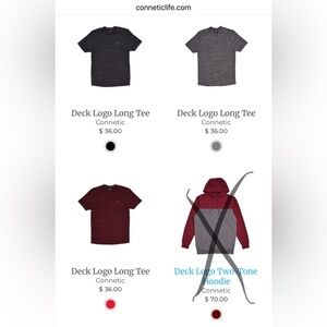 Set of Three Men's Large Short Sleeve Connetic Tees sold together.